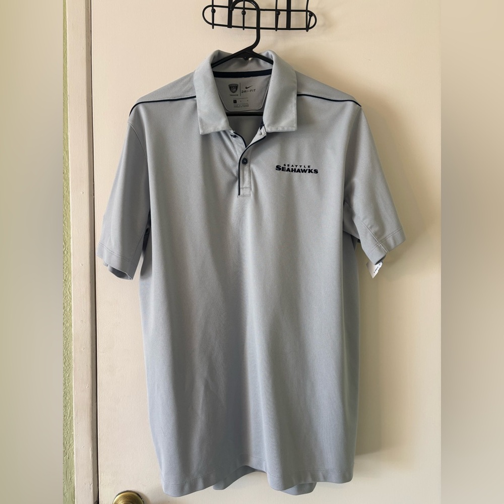 NFL Seahawks Light Gray Polo Shirt